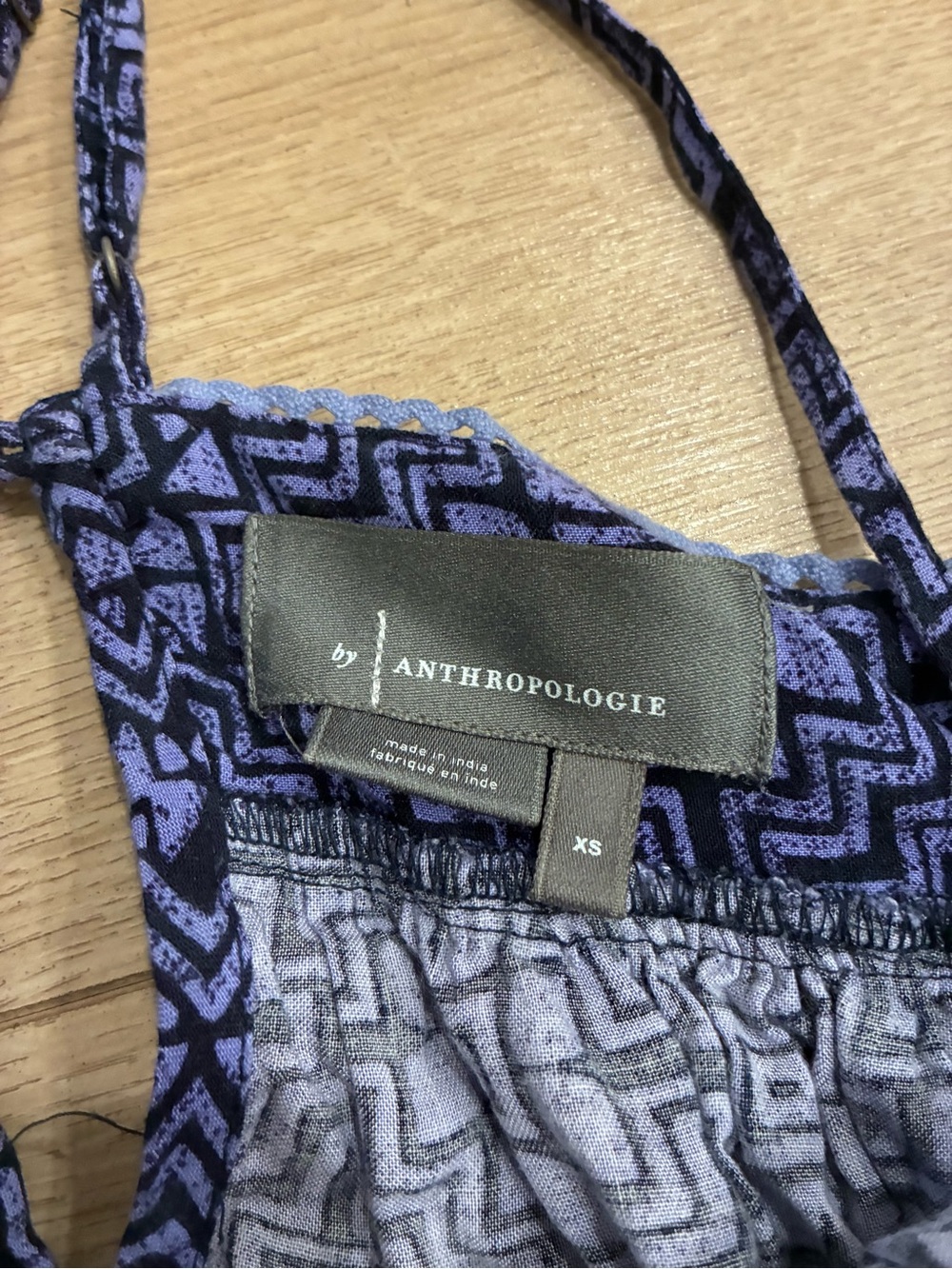 By Anthropologie Women’s Savona Slip Dress Purple Cotton Blend Size XS - Picture 6 of 9